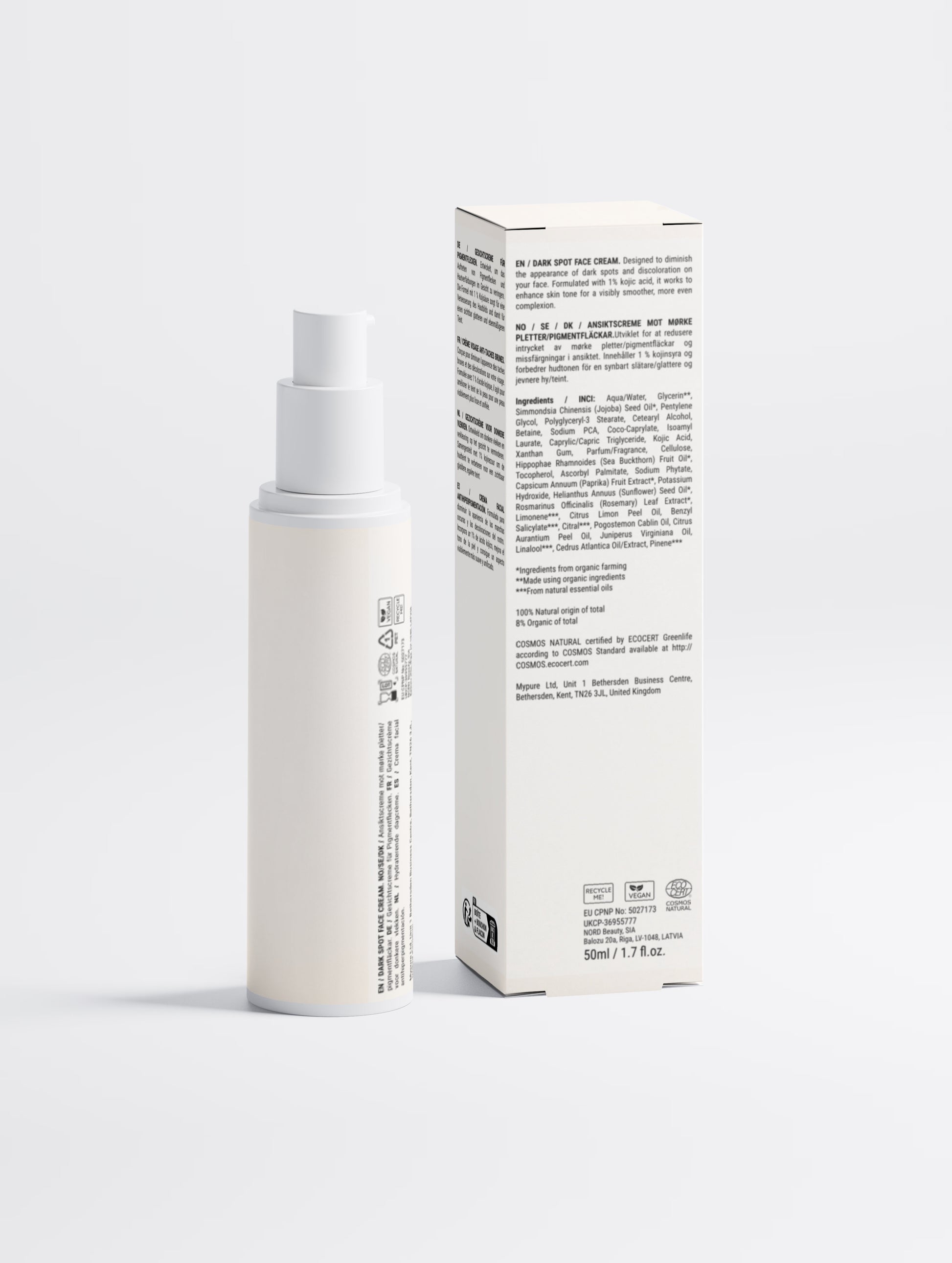 Dark Spot Face Cream with Kojic Acid